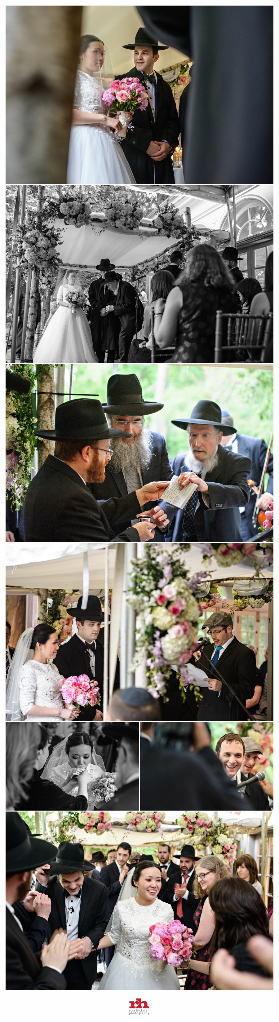 A Jewish Wedding Ceremony at a family home in Philadelphia.